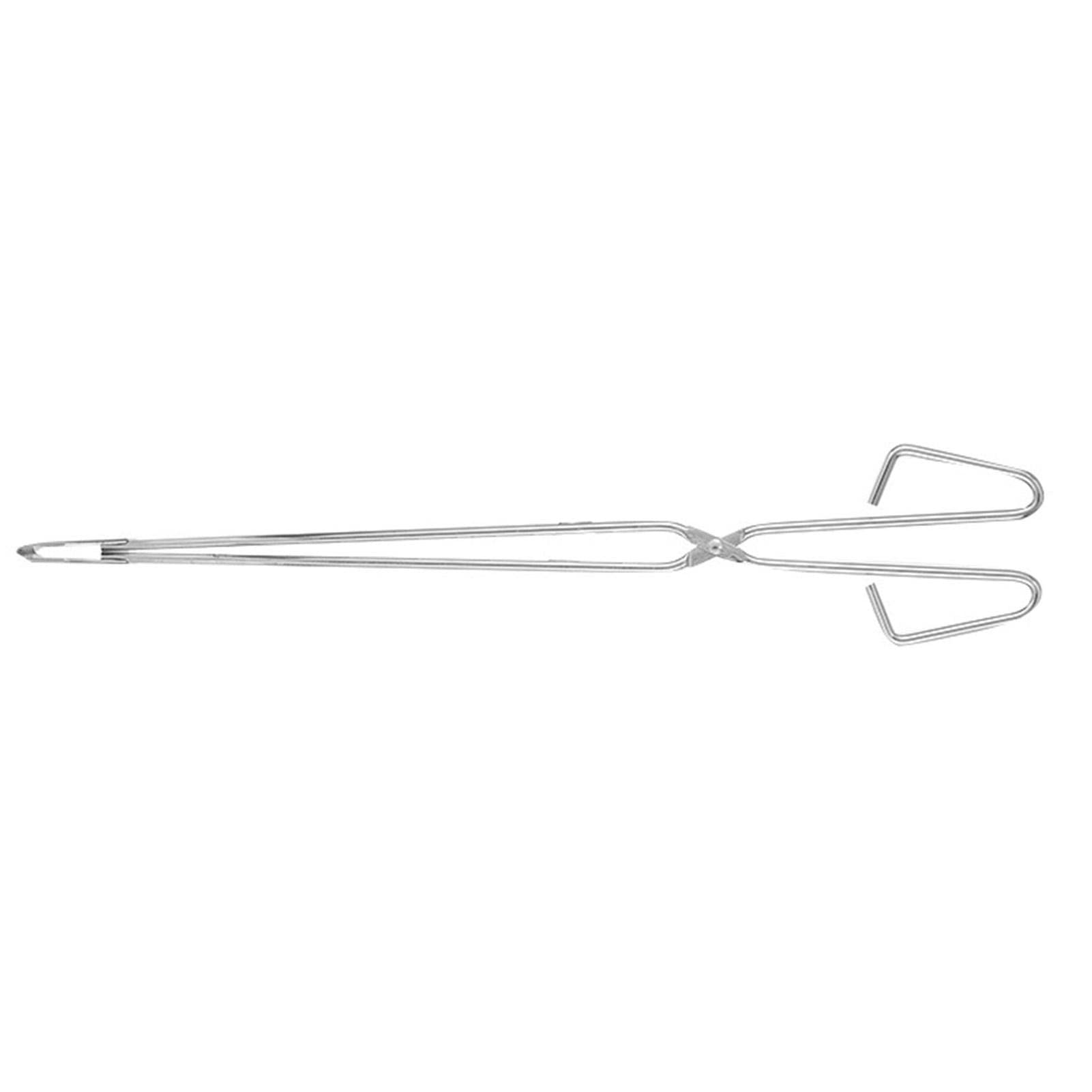 Pinze a forbice in acciaio inox, pinze a forbice in metallo per barbecue, spazzatura, carbone, con manico lungo 55 cm, per camino, picnic, barbecue, utensili da portata | spazzatura, carbone, con manico lungo 55 cm, per , picnic, barbecue, utensili da por
