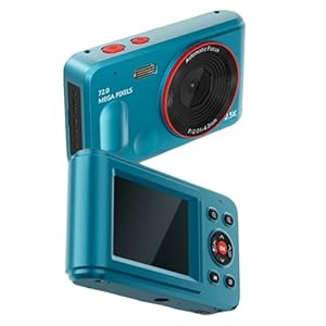 Digitalkameras, 72 MP, 2, 5 K, 16-Fach Zoom-Kamera, Autofokus, Anti-Shake-Point und, Tragbare Kompaktkamera für Kinder, Studenten, Vlogging, Selfie, 2, 4-Zoll-Bildschirm (Blue)