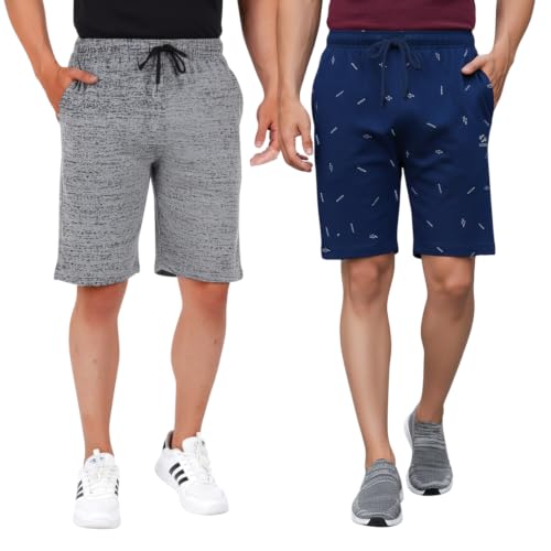 Image of GUIDE Men's Regular Fit Printed Cotton Shorts