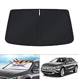 KUST Windshield Sun Shade for 2014-2020 Mercedes Benz GLA 180 200 220 250 Accessories Custom Fit Window Sunshade Foldable Sun Visor Protector Blocks UV Rays Keep Your Car Cooler