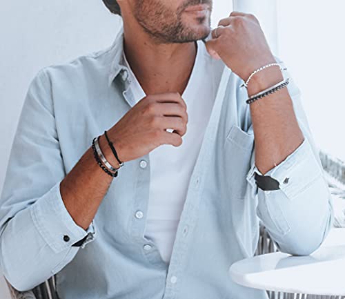 Nato Cuff – Handmade in France - Pull up Your Shirt Sleeves with Elegance - Elastic Anti-Slip Shirt Cuff Holder2