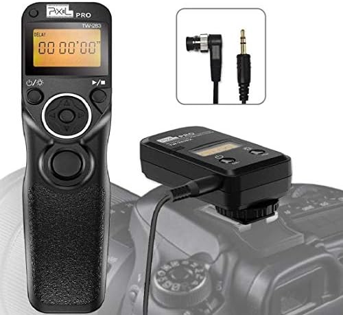 Pixel Wireless Camera Release Remote Control TW-283 DC2 Timer Intervalometer for Nikon Z7, Z6, D750, D780, D7500, D7200, D7100, D7000, D5600, D5500, D5300, D3300, D610, D600, D90, P7700, P7800, P950