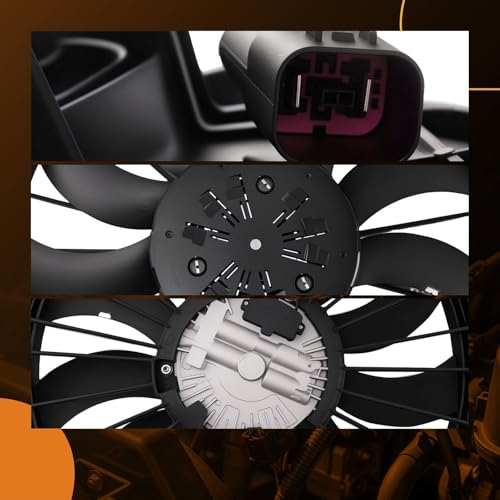 Image of maXpeedingrods Radiator Fan Assembly with Brushless Motor for Cadillac CT4 CT5 2020 2021 2022 2023, GM3115355 85156356 84591267