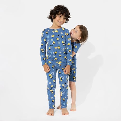 Bellabu Bear Despicable Me 4: Minions Rayon from Bamboo Two-Piece Pajamas for Boys & Girls2