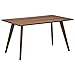 Marca Amazon - Rivet - Mesa de comedor minimalista estilo Mid-century, 134,8 cm de ancho (nogal)