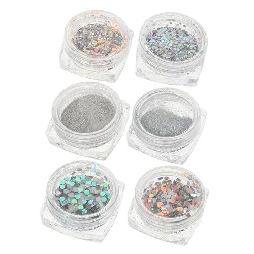 Didiseaon Metallic Shining Flakes Nail Glitter Gel Nail Polish Nail Art Sequins Nail Glitter Sequins Diamond Nail Glitter Nail Art Supplies Crystal Flashing Powder Reflective Nail