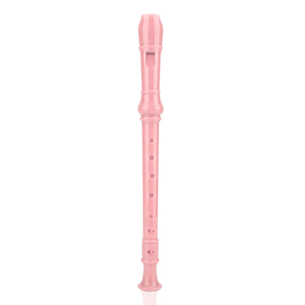 Flûte à bec soprano aiguë avec 8 trous, Flageolet ABS, instrument à canalisation, convient aux enfants – Jolie en rose