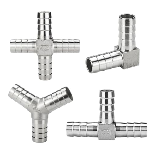Tuyau d'eau à trois voies inox pour aménagement de jardin raccord en L 19mm