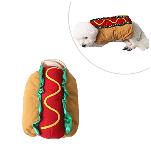 Disfraz Hot Dog para perros y gatos talla XXS miniatura 1