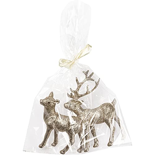 Primitives-by-Kathy-107792-Champagne-Glitter-Deer-Set Primitives by Kathy 107792 Champagne Glitter Deer Set