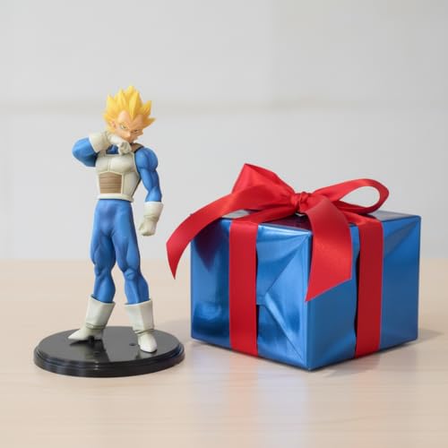 Image of Offo Dragon Ball Z Vegeta Super Saiyan Action Figure 20cm, Premium PVC Anime Collectible for Home Decor, Office Desk & Study Table, Multicolour Gift for Kids & Fans