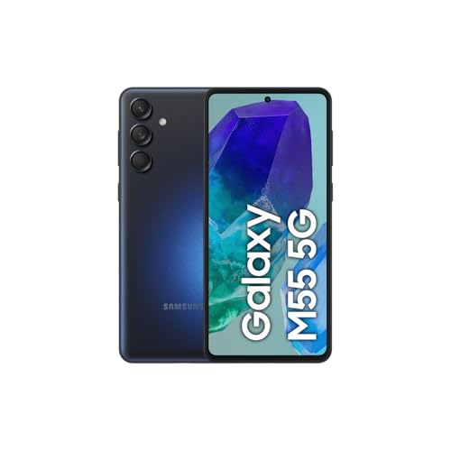 Samsung Galaxy M55 5G 256GB - Teléfono Móvil Android, Smartphone Libre, Pantalla 6,7 FHD+Super AMOLED+, Negro (Versión Española)