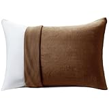 AZRA 枕カバー 43 63 冬 あったか 肌触りが良い フランネル地 マイクロファイバー ファスナー式 静電気防止 抗菌防臭 エコテックス認証 吸湿発熱素材 洗える ブラウン 1枚