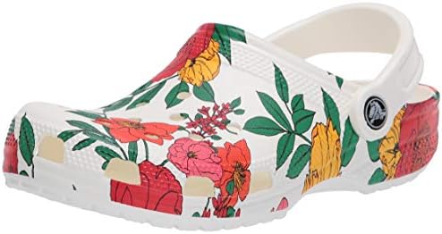 Crocs クラシックプリント花柄クロッグ Us サイズ 5 Women 3 Men カラー ホワイト Crocs クロックス シューズ バッグ Amazon