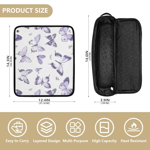 Bolsa para herramientas de cabello resistente al calor miniatura 4