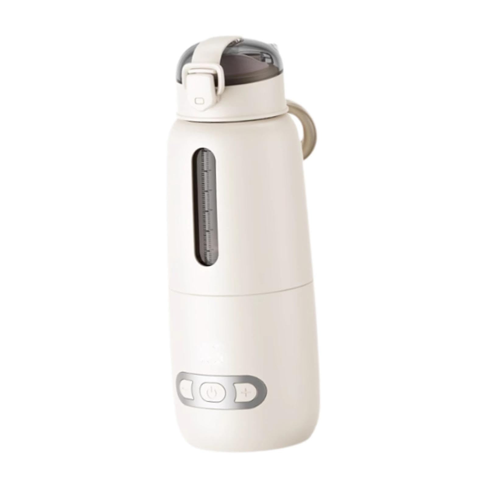 Calentador de Biberones Portátil Recargable con Control Preciso de Temperatura, Hervidor Eléctrico de Calentamiento Rápido, Calentador de Leche, beige 300ml, tal como se describe
