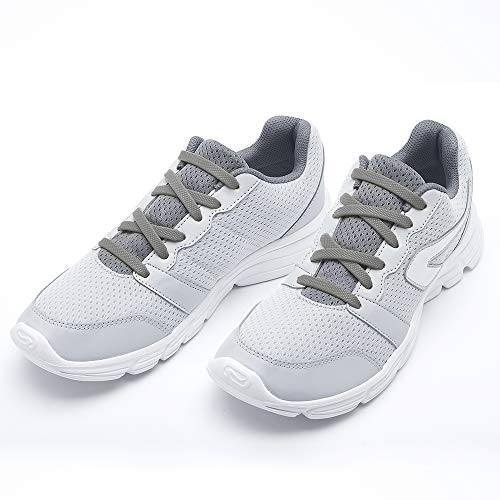 Elastische Silikon-Schnürsenkel Unisex 4 bis 8 cm verschiedene Größe für die Schuhgrößen 24-50 Sport Schnürsenkel für die Kinder, die Jugendlichen, die Eltern und die Senioren(Grau) Cover