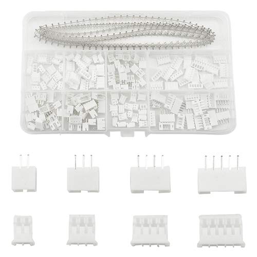 BGTXINGI 440PCS 2,0 mm 2PIN 3PIN 4PIN 5PIN Buchsenstecker und 280PCS Steckerkopfsteckersatz Kompatibel mit JST-PH Cover
