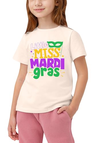 Toddler Mardi Gras Shirts: Boys Girls Fat Tuesday T-Shirt New Orleans Party Short Sleeve Mardi Gras Mask Tops4