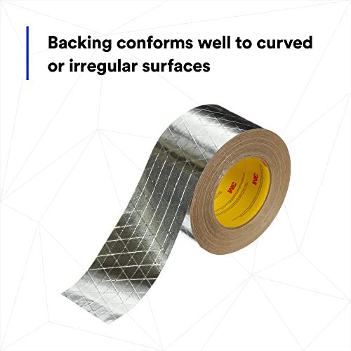 Image of 3M Venture Tape FSK Facing Tape 1525CW, Pressure Sensitive, Cold Weather Adhesion, Foil, Scrim, Kraft, UL723 Classified, 3.9 in x 50 yd