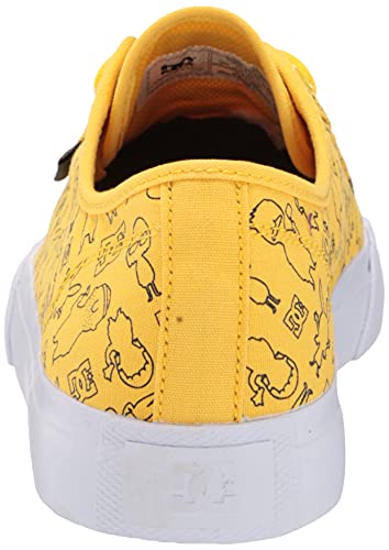 DC Shoes DC mens Manual Skate Shoe, Bobs Burgers Mustard, 8 US