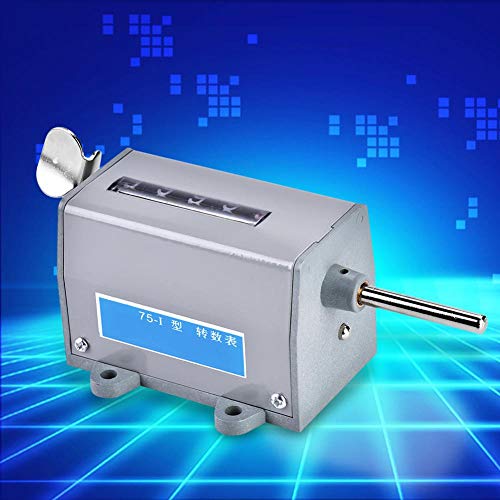 Image of Yoidesu Revolution Table Revolution Counter 75-I 5 Digits Display Mechanical Resettable Rotary Revolution Counter