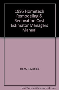 Paperback 1995 Hometech Remodeling & Renovation Cost Estimator, Managers Manual Book