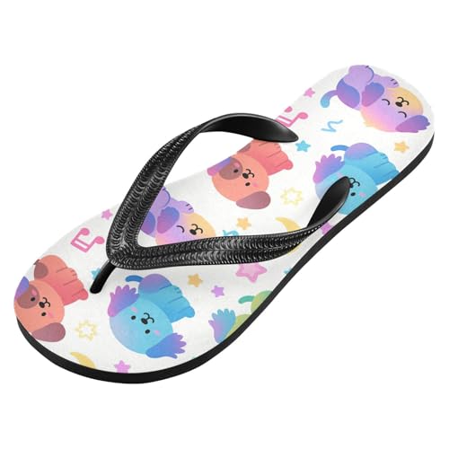 Women Beach Summer Casual Flip Flop Dog YellowQuick Dry Sandals Slipper for Men A2301274