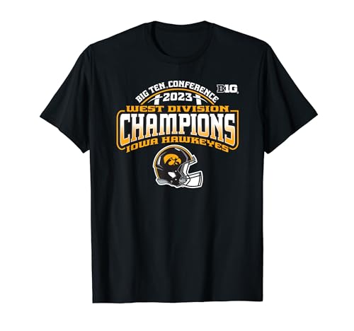 Iowa Hawkeyes Big Ten Champs 2023 Division Football Helmet T-Shirt