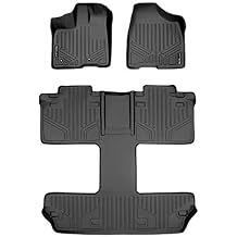 MAXLINER Custom Fit Floor Mats 3 Row Liner Set for 2011-2012 Toyota Sienna
