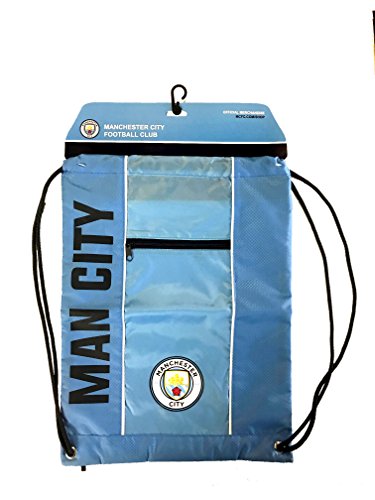 Icon Sports Fan Shop Officially Licensed Drawstring Bag UEFA Champions League Soccer Manchester City, Team Color, OSFM