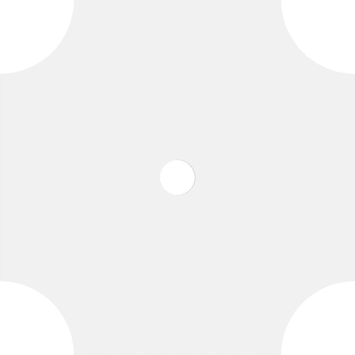 Ekena Millwork CMP20HS-02000 Haus Architectural Grade PVC Contemporary Urethane Ceiling Medallions 20"OD x 2"ID x 6 1/2"C x 1"P