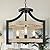 3-Light Rustic Farmhouse Pendant Hanging Light Adjustable Height Max 68in, Convertible Vintage Semi Flush Mount Ceiling Light Fixture Black Metal Chandelier White Birch Wood Finish Kitchen Dining Room