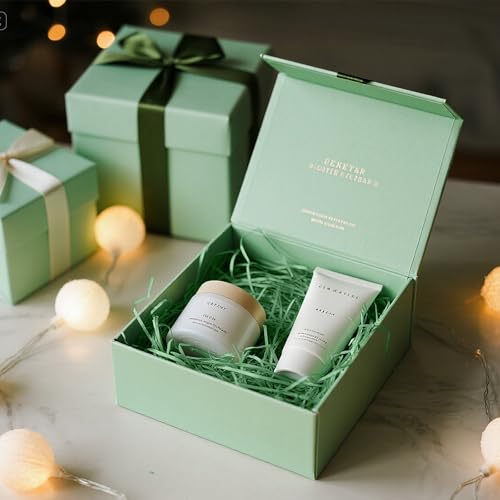 HXJDAM Weihnachtsgrün 150g Füllmaterial Geschenk aus Papier, Deko für Geschenkboxen, Versandverpackungen und Party-Hamper Füllung (Weihnachtsgrün)