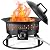 GasBRUH Outdoor Portable Propane Fire Pit, 19-Inch,60,000 BTU with Cover&Carry Handle,Fireplace,Gas Firebowl Smokeless,Portable Fire Pit for Outside Patio, Backyard, Camping,RV,Deck,Tailgating