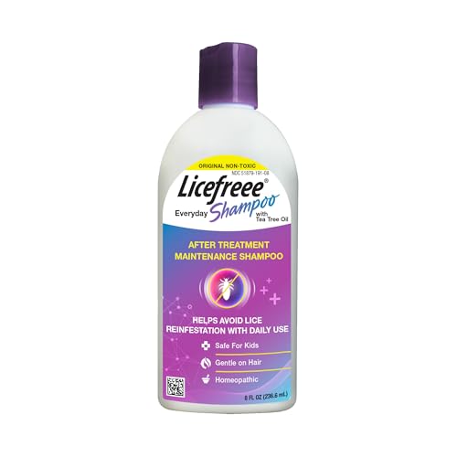 Licefreee Everyday Shampoo, Daily Maintenance Lice Shampoo, 8 Fluid Ounces