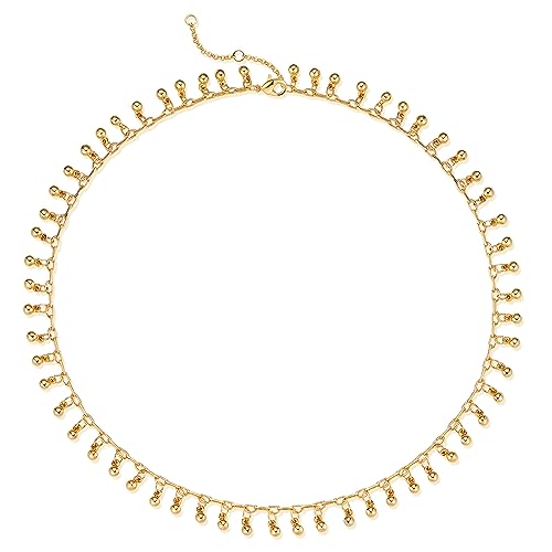 Fettero Cute Choker Necklace for Women Colorful Daisy Flower Choker Cute Chain Choker Necklace Delicate Fashion Gold Dainty Simple Necklace for Women Jewelry Gifts -Gold Bell