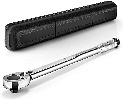 NUSGEAR Torque Wrench 1/2 Inch Drive Click Torque Wrench Adjustable Hand Spanner Ratchet Repair Tools
