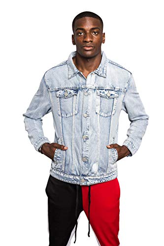 Image of VICTORIOUS Men's Distressed Denim Jacket