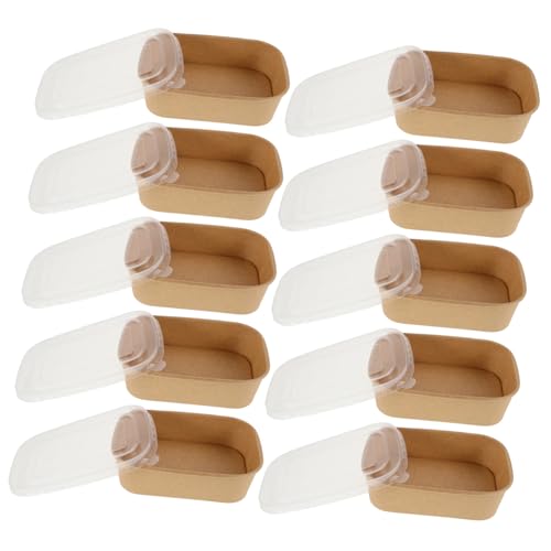 FOYTOKI Lightweight Kraft Paper Food Containers Hamburger Paper Box Takeout Boxes Hot Food Lunch Containers for Camping and Picnics