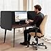 KERRAM Desk Privacy Panel 24 x 24 Inch,Sound Absorbing & Proof Desk Divider for Office, Clamp-on/Screw-on Acoustic Desk Back Panel Partition, Dark Gray