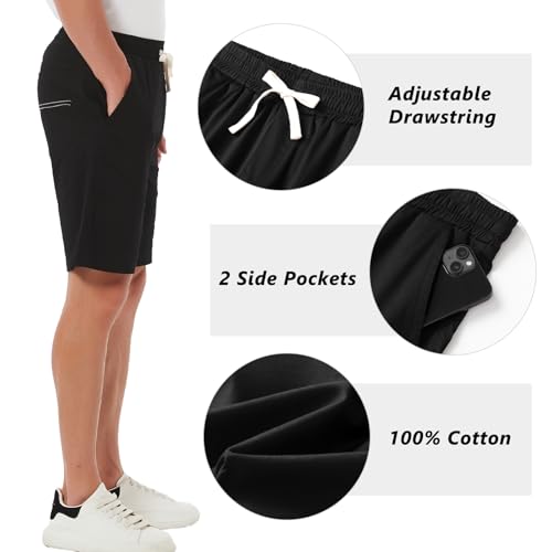 Akuvol Men'S Hiking Cargo Shorts Drawstring Shorts With Multiple Pockets Golf Camping Outdoor Summer Beach Shorts Black Us 36 thumb #1