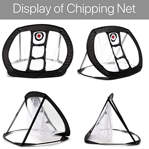 Golf Practice Chipping Net, Collapsible Golf Net Training Aid Accuracy Swing Portable Golf Accessories Indoor Outdoor - Image 4