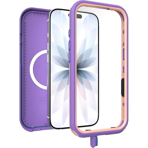 Image of OtterBox iPhone 17 (Only) - FRĒ Series Waterproof Case with MagSafe - Rule of Plum (Purple) - Sleek & Stylish - Waterproof iPhone Case up to 2 Meters - IP68 - Phone Case for Swimming /Snorkeling