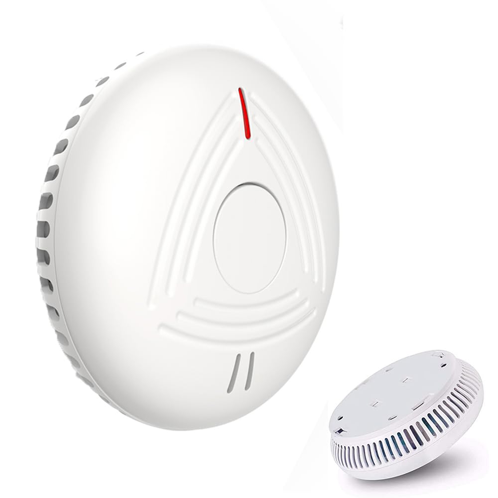 AirRadio Smoke Alarm for Home with 10-Year Battery Photoelectric Smoke Detector Fire Alarm with TEST/MUTE Button,LED Indicator