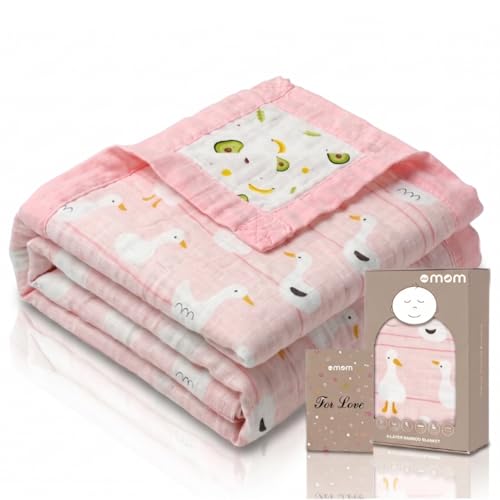 Image of DOTMOM Premium Bamboo 6 Layered Baby Blanket | Hypoallergenic, Antibacterial, Highly Breathable, Super Soft, 0 to 3 Years