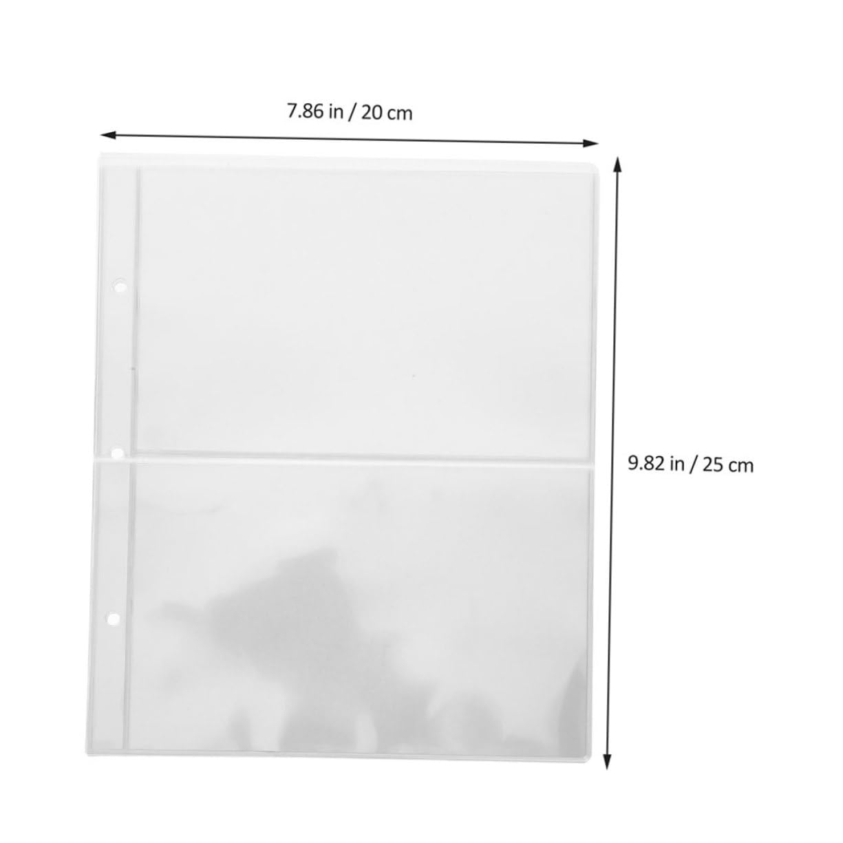 Uonlytech 3 Hole Banknote Collection Album Pages Money Sleeves Plastic Photo Album Inserts Binder Sheets for Currency Stamps Cards