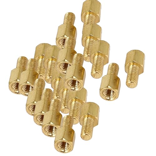 Uxcell A15042300UX0058 M3 X 5Mm + 6Mm Motherboard Standoffs Male To Female Thread Brass Hexagon Hex Standoff Spacer Screws thumb #4