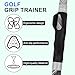 Fitycsw Golf Grip Trainer,Club Grips,Golf Training Aid,Golf Grip Kit,Golf Training Equipment to Improve Hand Positioning（Gray）