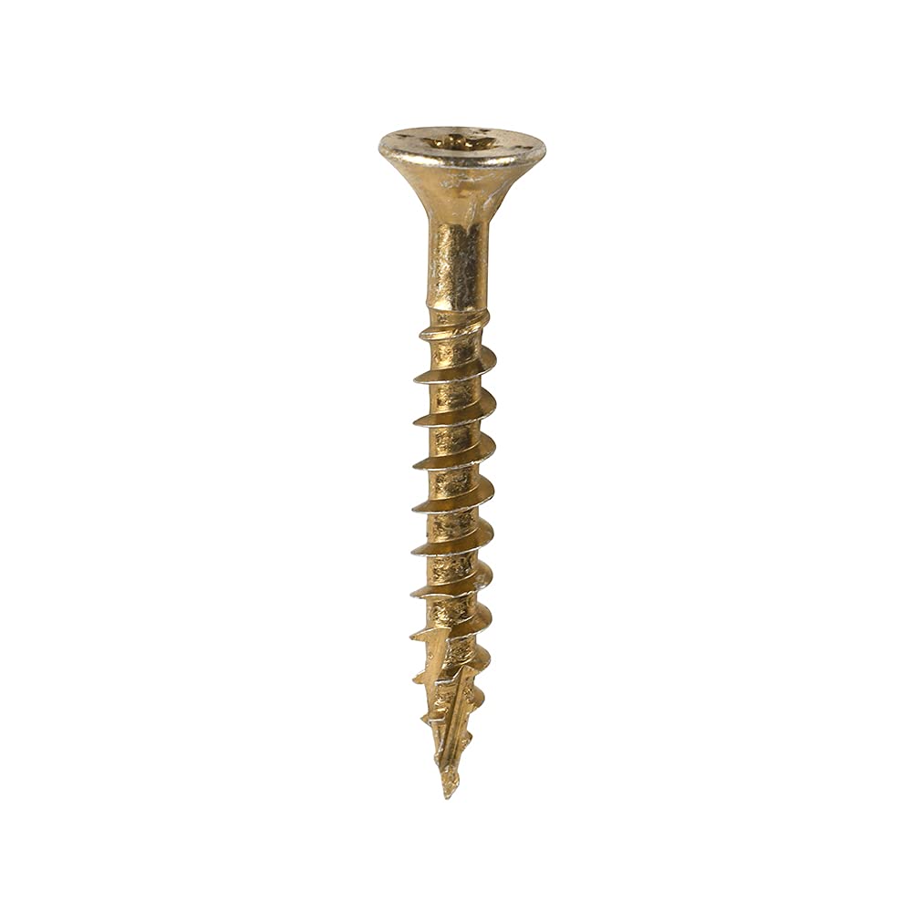 Timco Yellow C2 Clamp-Fix Multi-Purpose Premium Screws - Tx - Double Countersunk - 5.0 X 40 - Box Of 200
